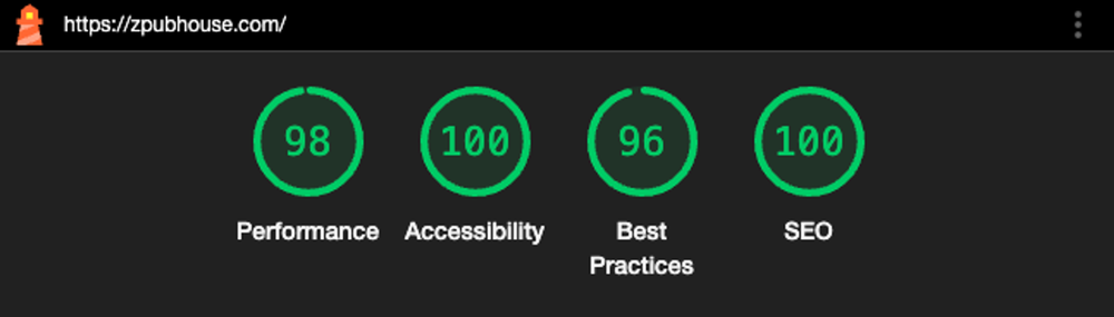 seo report from Google lighthouse